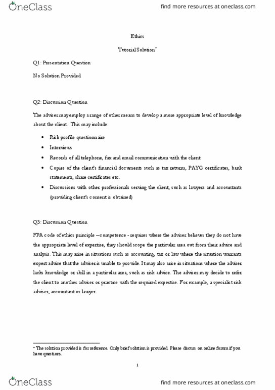 BFF3111 Chapter Notes - Chapter Ethics and Compliance: Privacy Act 1988, Fax thumbnail